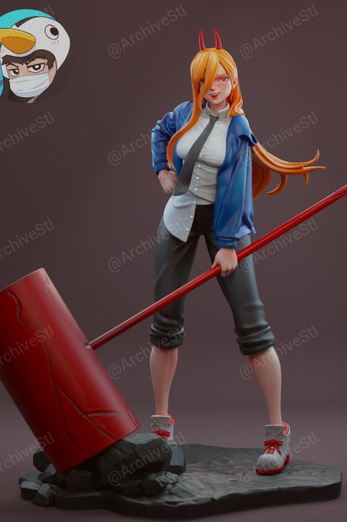 电锯人(Chainsaw Man) 帕瓦/血之魔人（Power） 3D打印图纸